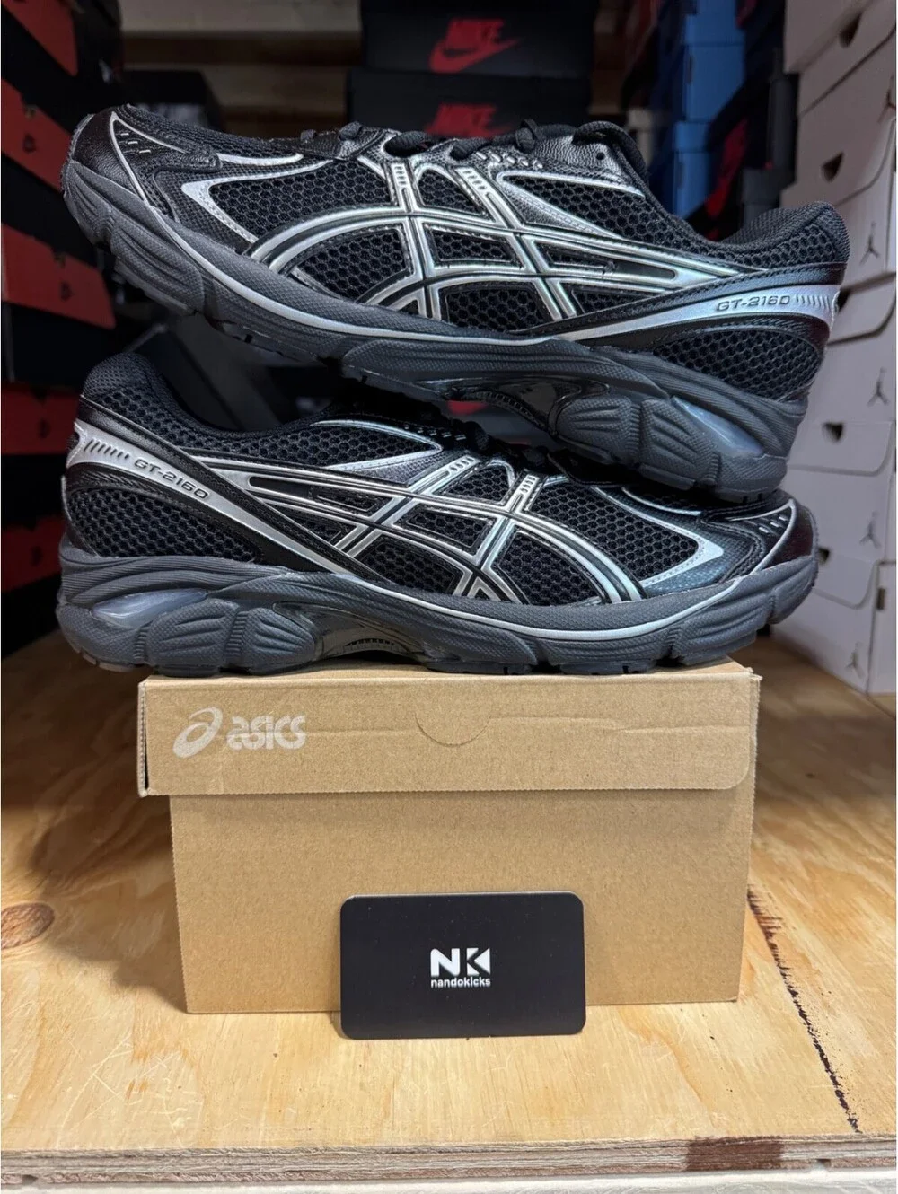 ASICS GT 2160 'Black Pure Silver' 1203A275-001 MENS SIZE 14